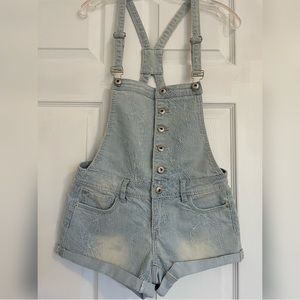Jean Short Overalls